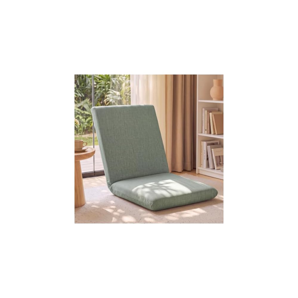 Sintuff Floor Chair with Back Support 5 Position Adjustable,Coffee,XL