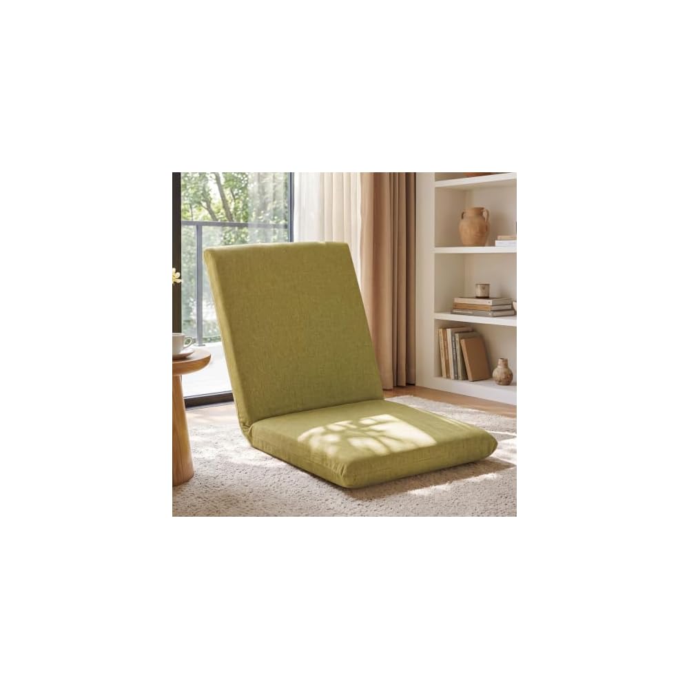 Sintuff Floor Chair with Back Support 5 Position Adjustable,Coffee,XL