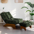 MAXYOYO Accent Chair with Ottoman, Lounge Chair with Adjustable Backrest